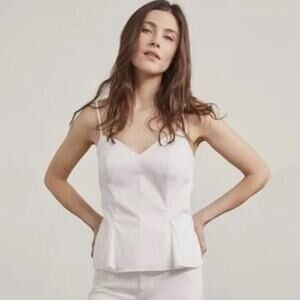Elizabeth and James White Tank Top Blouse Size XL